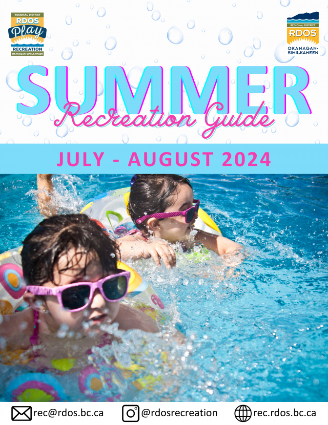 Summer recreation guide cover page