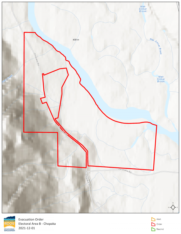 20211201 1630 Evacuation Order Map chopaka
