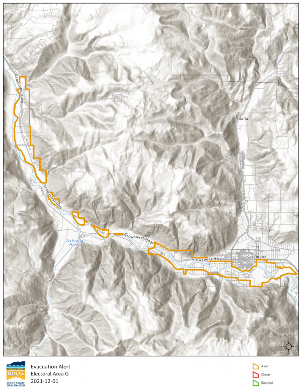 20211201 Evac Alert Area G Map