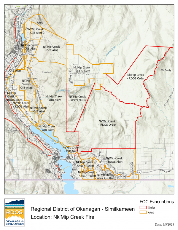 Inkaneep NkMip Creek Fire Updated Evac Status 20210805 1216