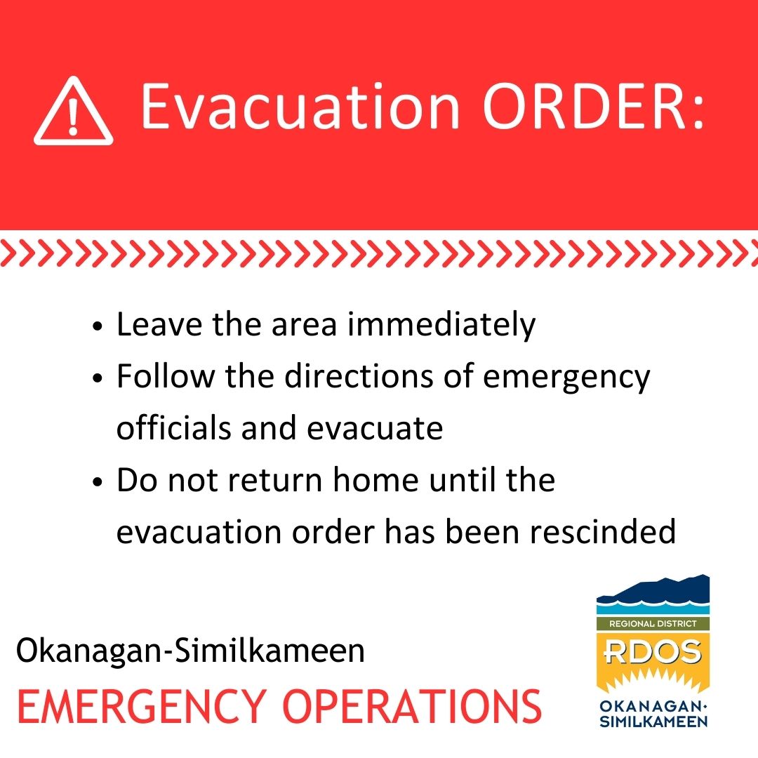 Evacuation Order Instructions
