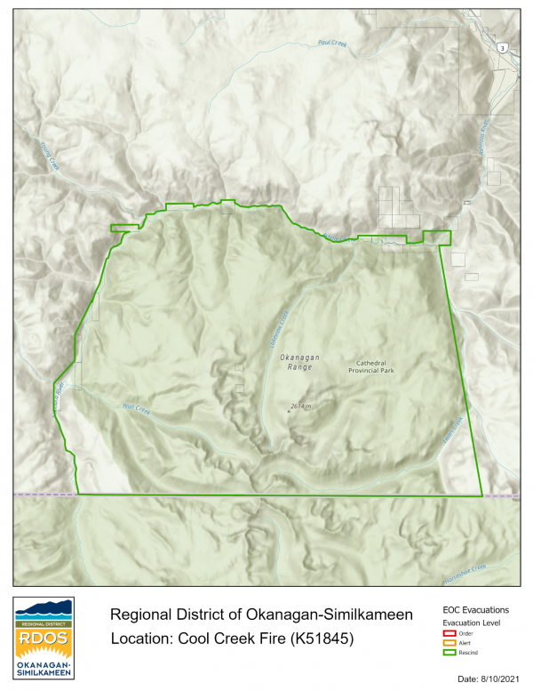 Cool Creek RESCIND Alert
