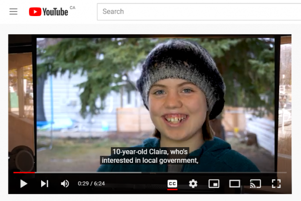 Claira YouTube screen shot 