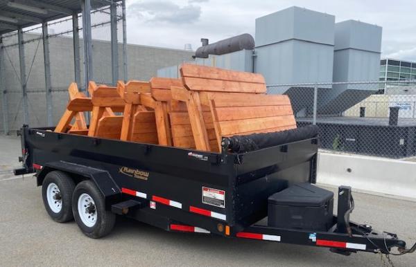 Picnic tables built by OCC