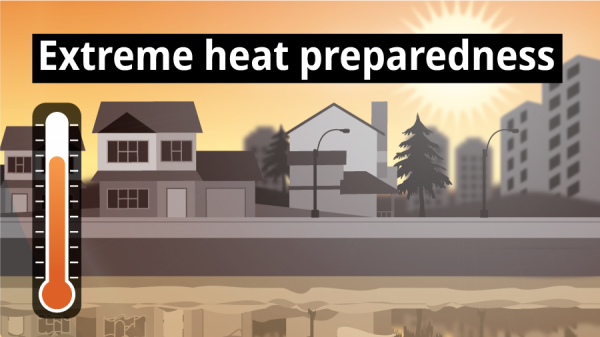 extreme heat social media graphic