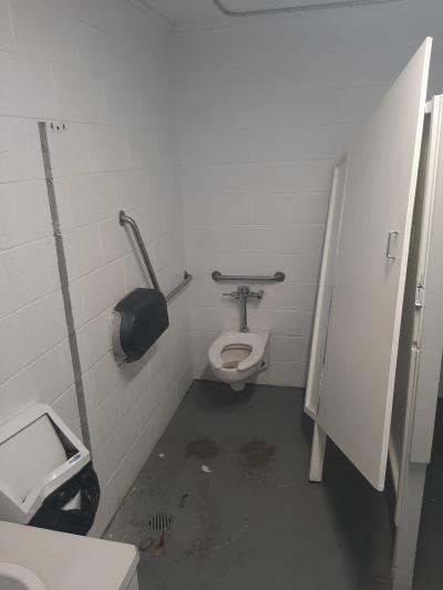 20231010 Kenyon Park Area D vandalism washroom 1