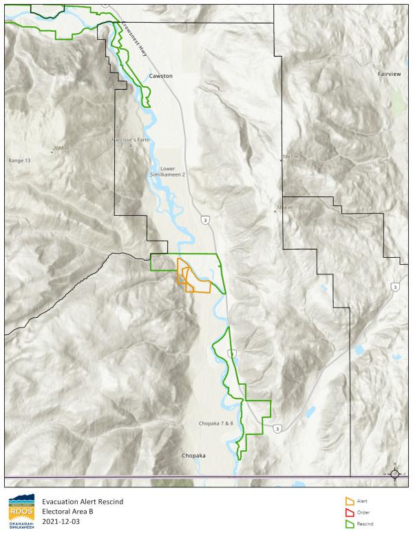 Area B Alert Rescind MAP