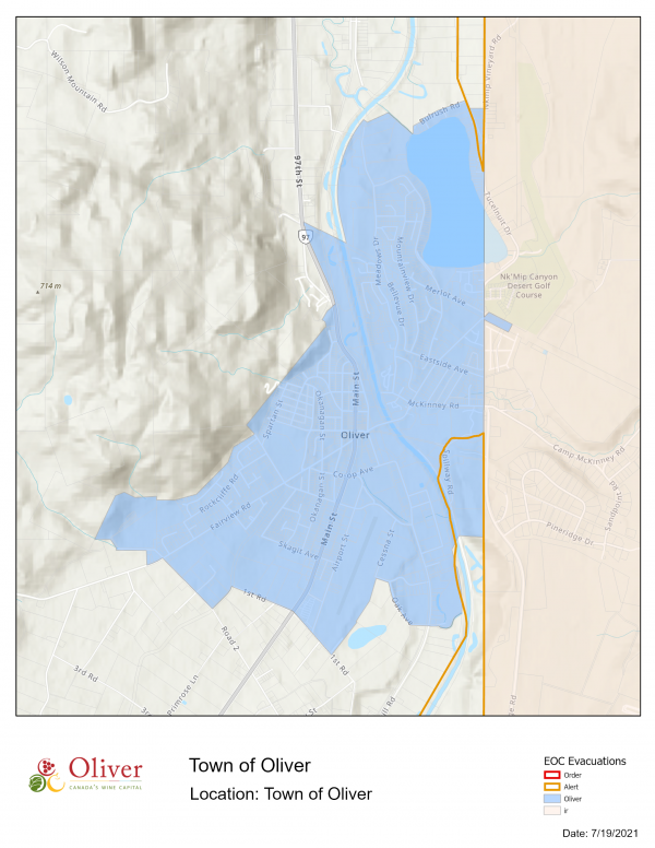Map for Oliver 
