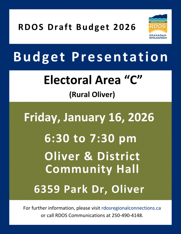 RDOS Draft Budget presentation Area C 