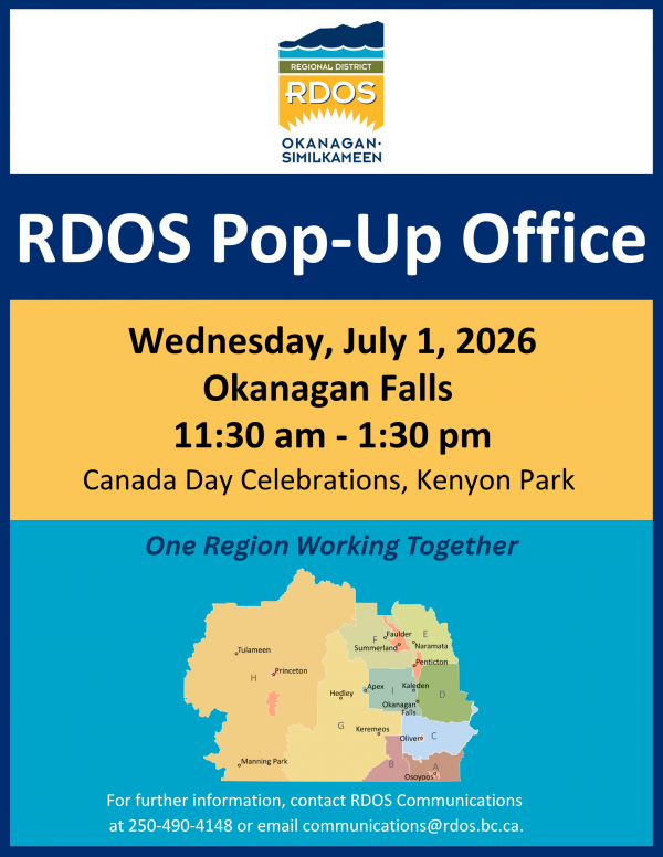 RDOS July 1 Okanagan Falls pop up poster 