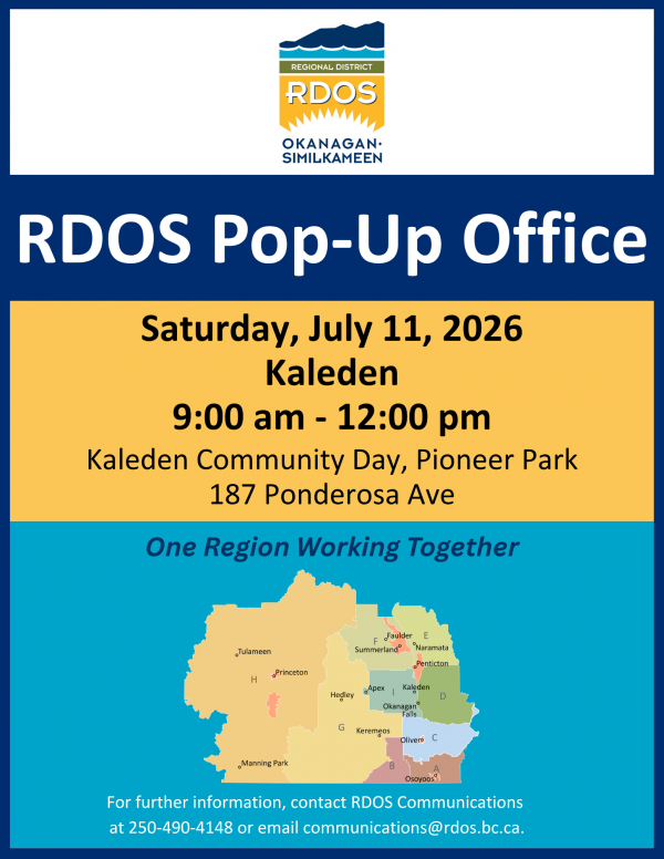 RDOS July 11 Kaleden pop up poster2