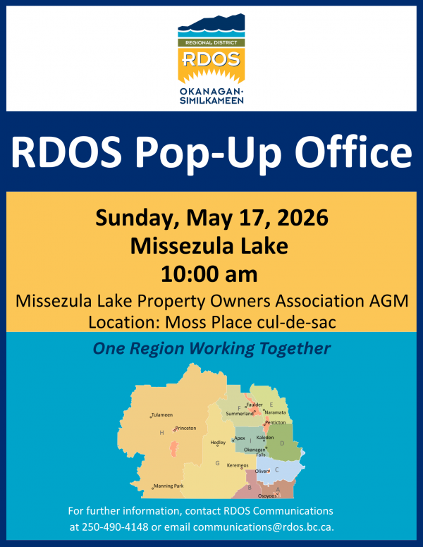 RDOS May 17 Missezula Lake pop up poster