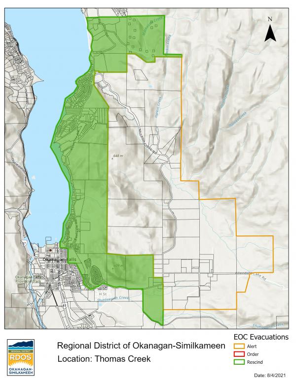 Thomas Creek Alert to Rescind 20210804