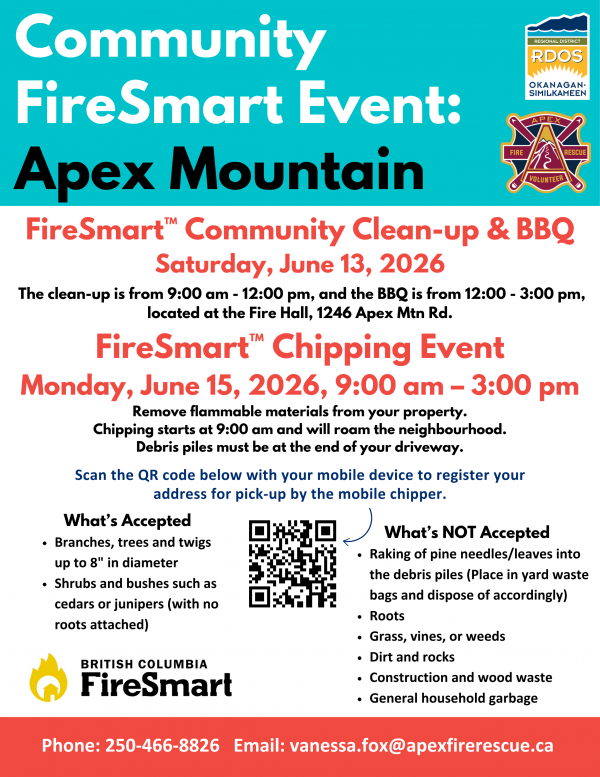 FS Apex Mountain Events June 13 and 15 2028