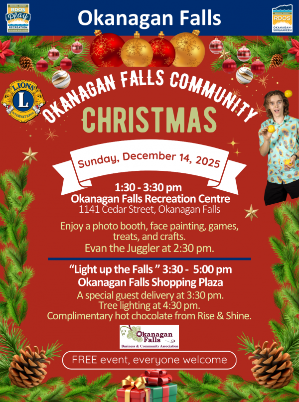 Okanagan Falls Community Christmas Dec 15