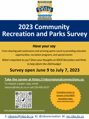 2023 Recreation and Parks Survey 1