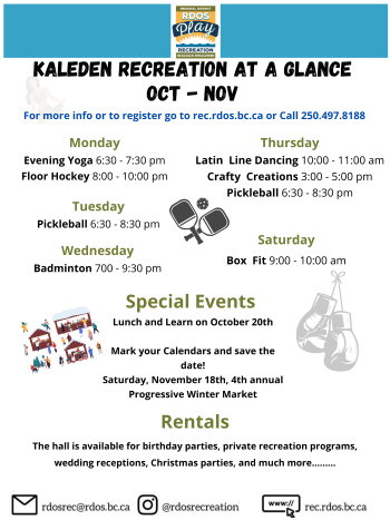 Kaleden RecreationataGlance
