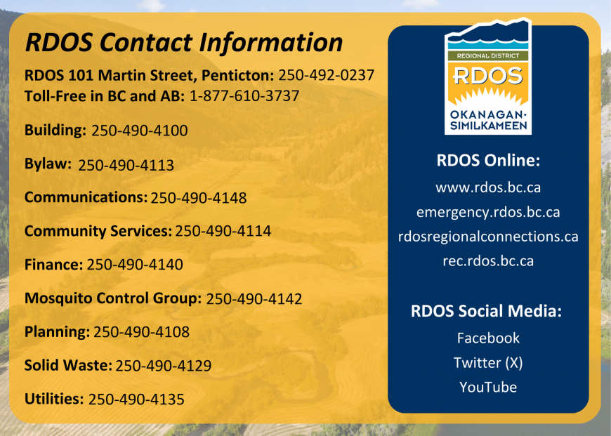 Department contact info