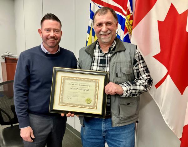 20251219 RDOS Chair UBCM award