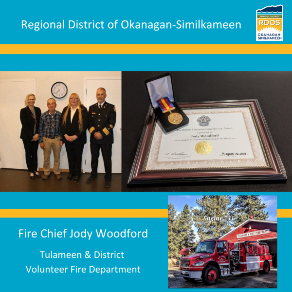 RDOS Info Release Fire Chief Woodford Awards