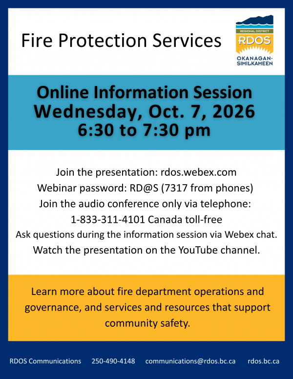 Fire Protection Services info session poster