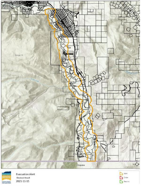 20211115 Area B Alert Map