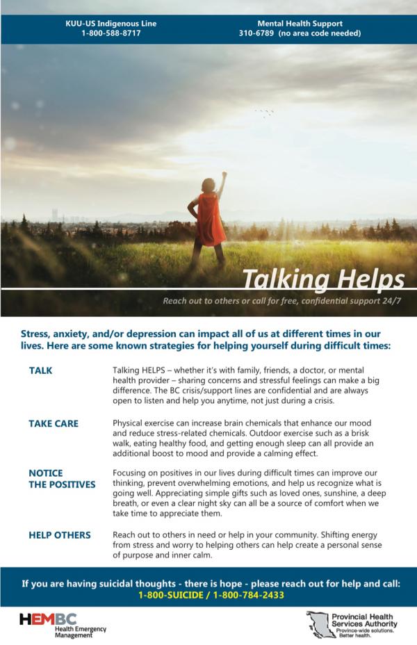 Poster Talking Helps 310 Line