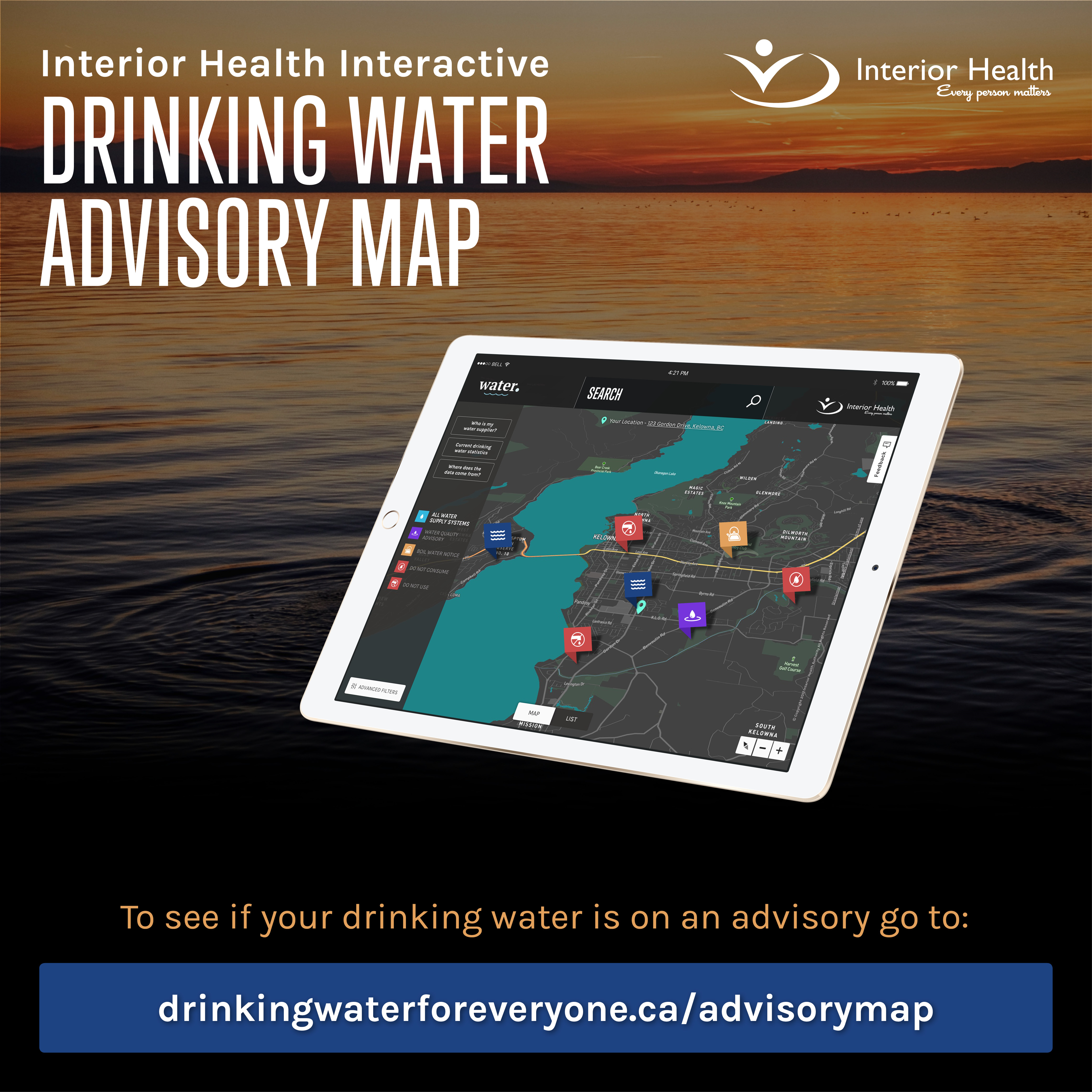 IHA Water Advisory Application