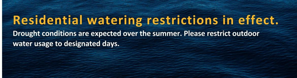 Stay up to date on local watering restrictions
