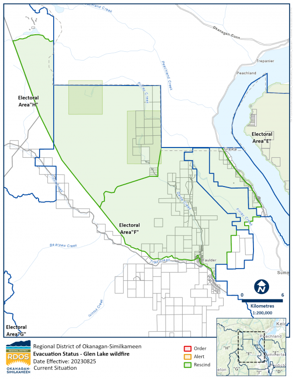 EOCInfo EvacuationMapCurrentSituation GlenLakewildfire 20230925