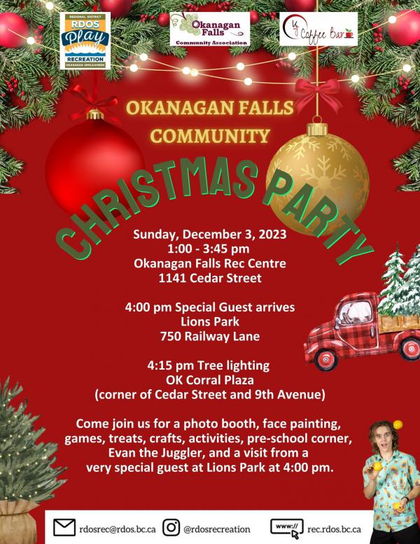 OK Falls Community Christmas Party 8.5 x 11 in